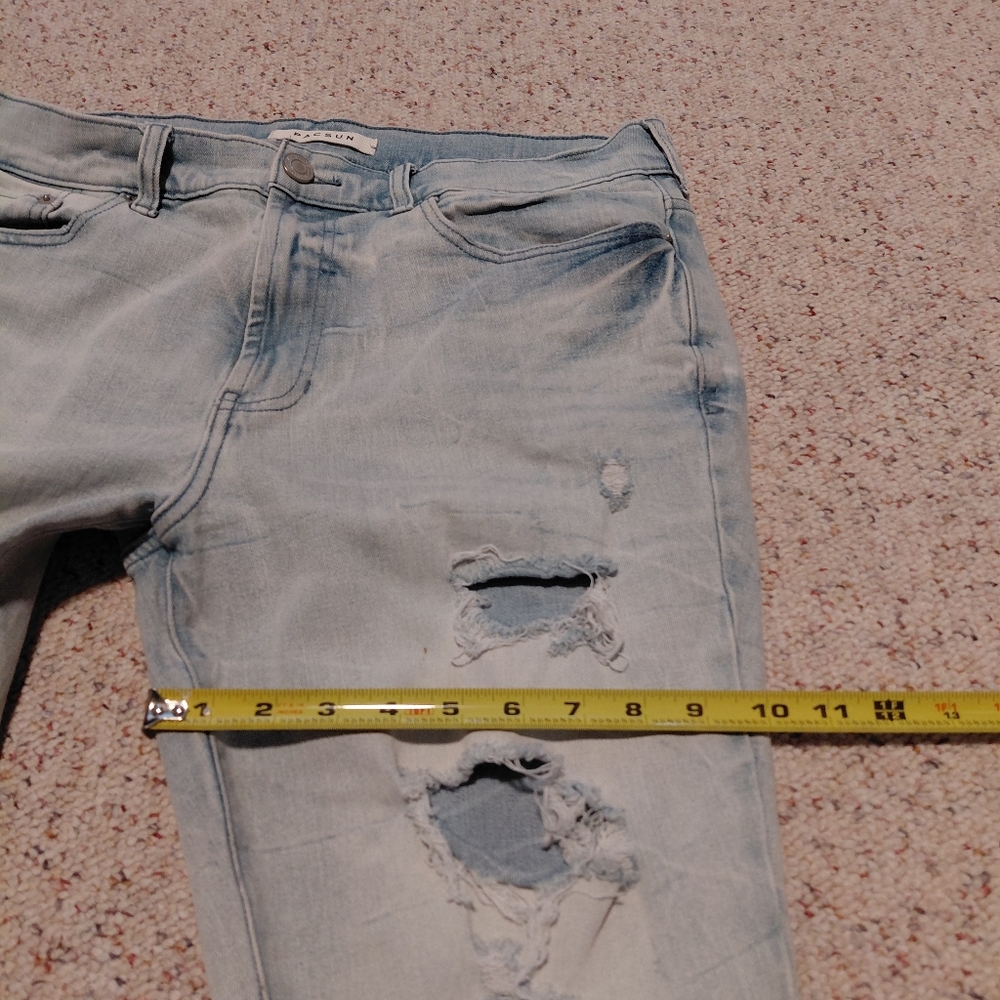 PacSun Light Blue Distressed Skinny Jeans - Picture 12 of 14